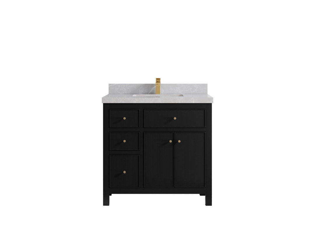 Sonoma 36 in. W x 22 in. D with Center Sink Bathroom Vanity | 
              
                Black
                
                  
             - SON_BLK_CA_LZ_36CR - photo №18