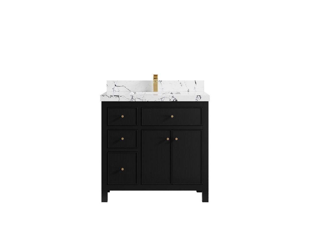 Sonoma 36 in. W x 22 in. D with Center Sink Bathroom Vanity | 
              
                Black
                
                  
             - SON_BLK_CA_LZ_36CR - photo №27