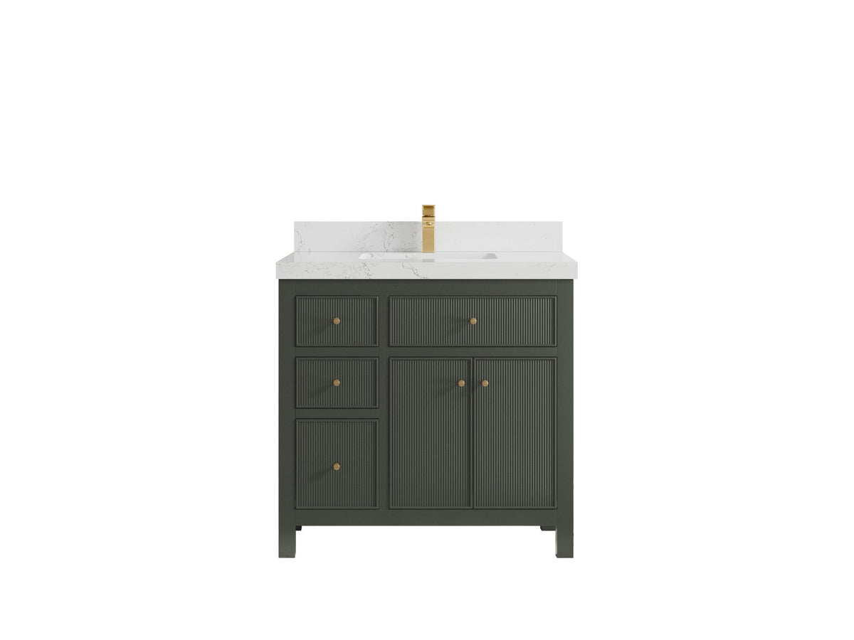 Sonoma 36 in. W x 22 in. D with Center Sink Bathroom Vanity - Willow Bath and Vanity
