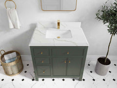 Sonoma 36 in. W x 22 in. D with Center Sink Bathroom Vanity - photo 27