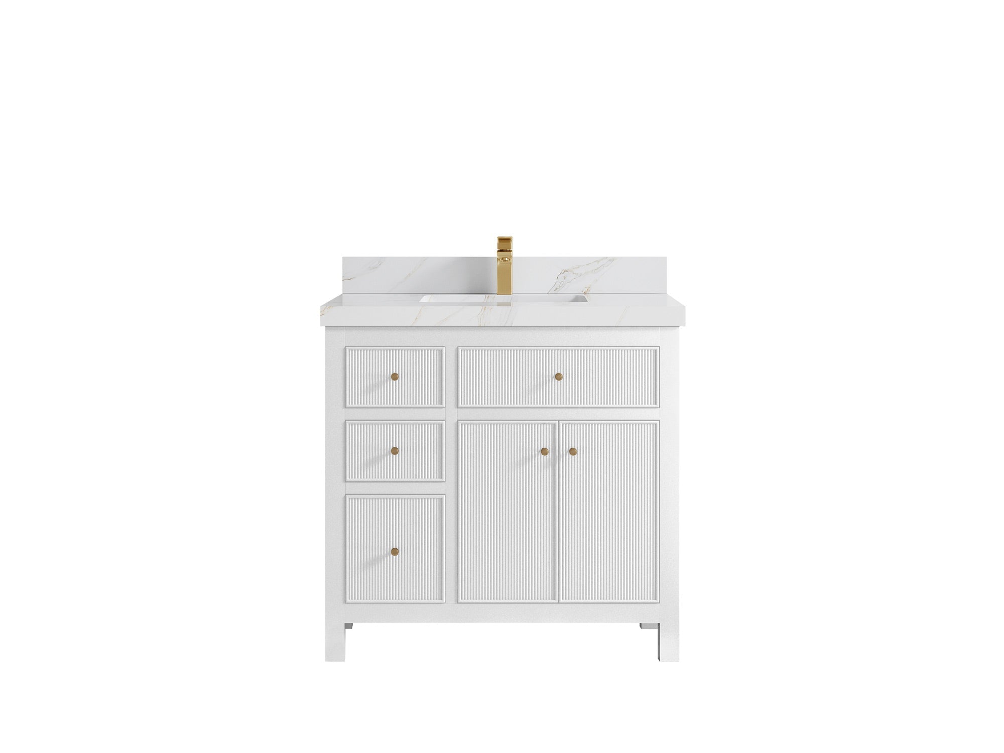 Sonoma 36 in. W x 22 in. D with Center Sink Bathroom Vanity - Willow Bath and Vanity