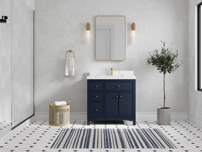 Sonoma 36 in. W x 22 in. D with Center Sink Bathroom Vanity - Willow Bath and Vanity