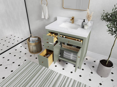 Sonoma 36 in. W x 22 in. D with Center Sink Bathroom Vanity - Willow Bath and Vanity