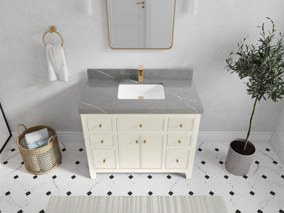 Sonoma 42 in W x 22 in D Free Standing Reeded Single Sink Bathroom Vanity - Willow Bath and Vanity