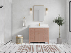Sonoma 42 in W x 22 in D Free Standing Reeded Single Sink Bathroom Vanity - photo 4