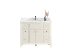 Sonoma 42 in W x 22 in D Free Standing Reeded Single Sink Bathroom Vanity - photo 1