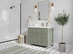 Sonoma 42 in W x 22 in D Free Standing Reeded Single Sink Bathroom Vanity - photo 2