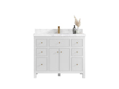 Sonoma 42 in W x 22 in D Free Standing Reeded Single Sink Bathroom Vanity - photo 1