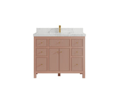 Sonoma 42 in W x 22 in D Free Standing Reeded Single Sink Bathroom Vanity - photo 15