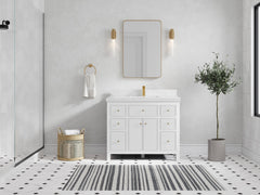 Sonoma 42 in W x 22 in D Free Standing Reeded Single Sink Bathroom Vanity - photo 4