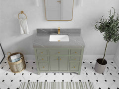 Sonoma 42 in W x 22 in D Free Standing Reeded Single Sink Bathroom Vanity - photo 24