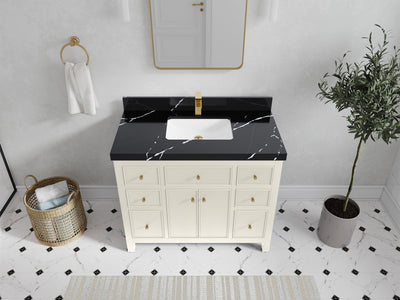 Sonoma 42 in W x 22 in D Free Standing Reeded Single Sink Bathroom Vanity - Willow Bath and Vanity