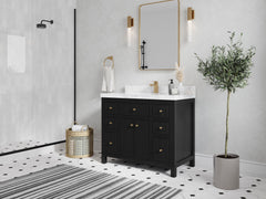 Sonoma 42 in W x 22 in D Free Standing Reeded Single Sink Bathroom Vanity - photo 2
