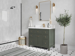 Sonoma 42 in W x 22 in D Free Standing Reeded Single Sink Bathroom Vanity - photo 2