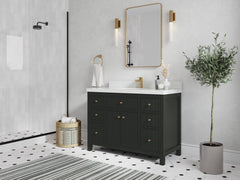 Sonoma 42 in W x 22 in D Free Standing Reeded Single Sink Bathroom Vanity - photo 2