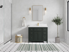 Sonoma 42 in W x 22 in D Free Standing Reeded Single Sink Bathroom Vanity - photo 4