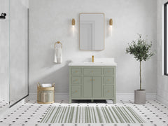 Sonoma 42 in W x 22 in D Free Standing Reeded Single Sink Bathroom Vanity - photo 4