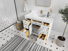 Sonoma 42 in W x 22 in D Free Standing Reeded Single Sink Bathroom Vanity - photo 3