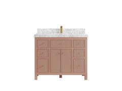 Sonoma 42 in W x 22 in D Free Standing Reeded Single Sink Bathroom Vanity - photo 19