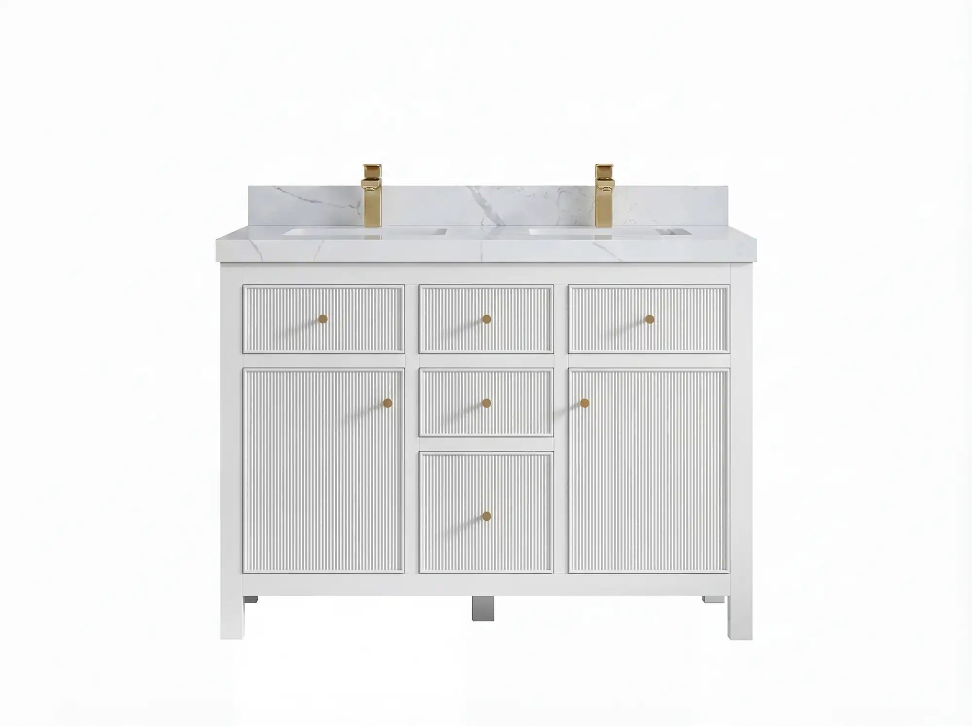 Sonoma 48 in. W x 22 in. D Double Sink Bathroom Vanity - Willow Bath and Vanity