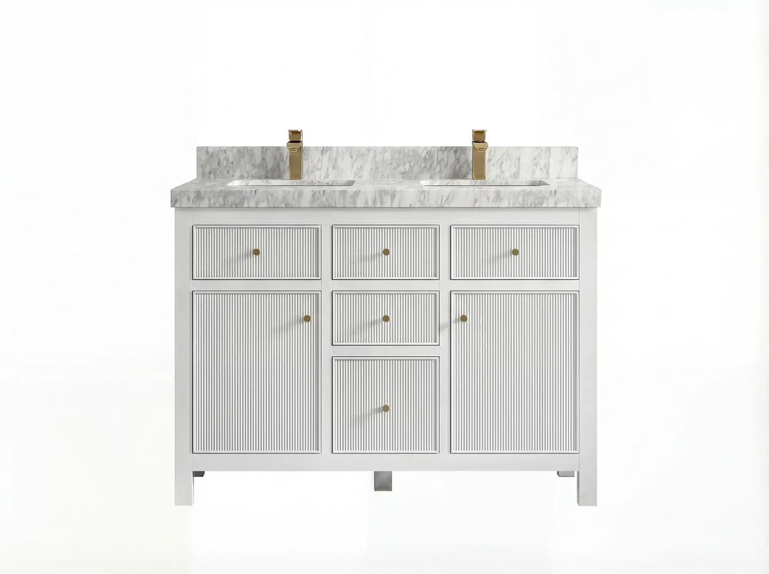 Sonoma 48 in. W x 22 in. D Double Sink Bathroom Vanity | 
              
                White
                
                  
             - SON-CAB-WH-47D - photo №12