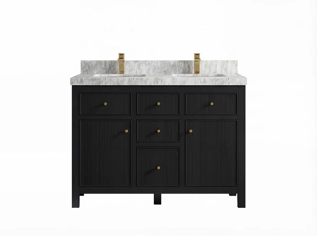 Sonoma 48 in. W x 22 in. D Double Sink Bathroom Vanity | 
              
                Black
                
                  
             - SON-CAB-BLK-47D - photo №6