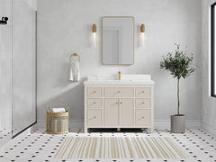 Sonoma 48 in W x 22 in D Free Standing Reeded Single Sink Bathroom Vanity - photo 4
