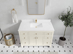 Sonoma 48 in W x 22 in D Free Standing Reeded Single Sink Bathroom Vanity - photo 24