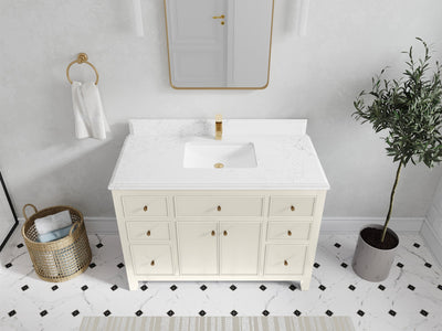 Sonoma 48 in W x 22 in D Free Standing Reeded Single Sink Bathroom Vanity - Willow Bath and Vanity