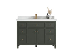 Sonoma 48 in W x 22 in D Free Standing Reeded Single Sink Bathroom Vanity - photo 1