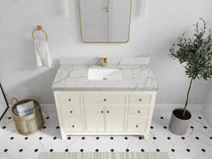 Sonoma 48 in W x 22 in D Free Standing Reeded Single Sink Bathroom Vanity - photo 40