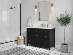 Sonoma 48 in W x 22 in D Free Standing Reeded Single Sink Bathroom Vanity - photo 2