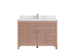Sonoma 48 in W x 22 in D Free Standing Reeded Single Sink Bathroom Vanity - photo 15