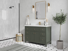 Sonoma 48 in W x 22 in D Free Standing Reeded Single Sink Bathroom Vanity - photo 2