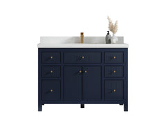 Sonoma 48 in W x 22 in D Free Standing Reeded Single Sink Bathroom Vanity - photo 1