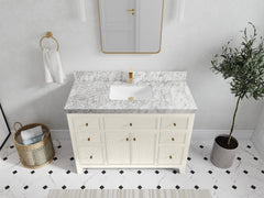 Sonoma 48 in W x 22 in D Free Standing Reeded Single Sink Bathroom Vanity - photo 18