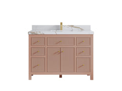 Sonoma 48 in W x 22 in D Free Standing Reeded Single Sink Bathroom Vanity - photo 11