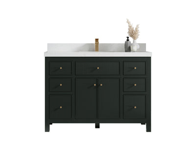 Sonoma 48 in W x 22 in D Free Standing Reeded Single Sink Bathroom Vanity - Willow Bath and Vanity