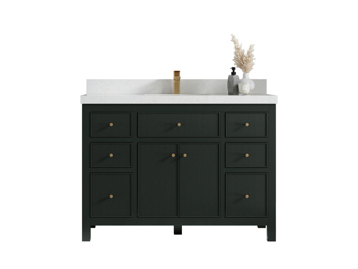 Sonoma 48 in W x 22 in D Free Standing Reeded Single Sink Bathroom Vanity - photo 1
