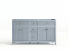 Sonoma 60 in W x 22 in D Free Standing Reeded Double Sink Bathroom Vanity - photo 2