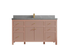 Sonoma 60 in W x 22 in D Free Standing Reeded Single Sink Bathroom Vanity - photo 45