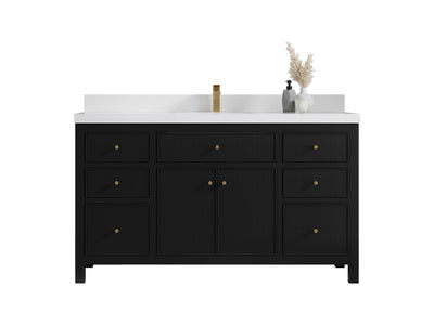 Sonoma 60 in W x 22 in D Free Standing Reeded Single Sink Bathroom Vanity - Willow Bath and Vanity