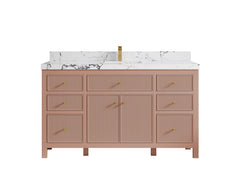 Sonoma 60 in W x 22 in D Free Standing Reeded Single Sink Bathroom Vanity - photo 54