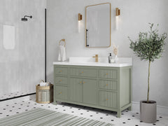 Sonoma 60 in W x 22 in D Free Standing Reeded Single Sink Bathroom Vanity - photo 2