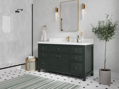 Sonoma 60 in W x 22 in D Free Standing Reeded Single Sink Bathroom Vanity - photo 2