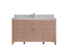 Sonoma 60 in W x 22 in D Free Standing Reeded Single Sink Bathroom Vanity - photo 57