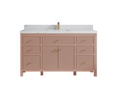 Sonoma 60 in W x 22 in D Free Standing Reeded Single Sink Bathroom Vanity - photo 21