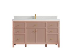 Sonoma 60 in W x 22 in D Free Standing Reeded Single Sink Bathroom Vanity - photo 27