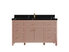 Sonoma 60 in W x 22 in D Free Standing Reeded Single Sink Bathroom Vanity - photo 9