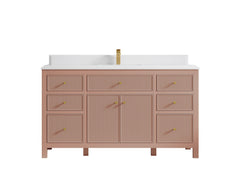 Sonoma 60 in W x 22 in D Free Standing Reeded Single Sink Bathroom Vanity - photo 36